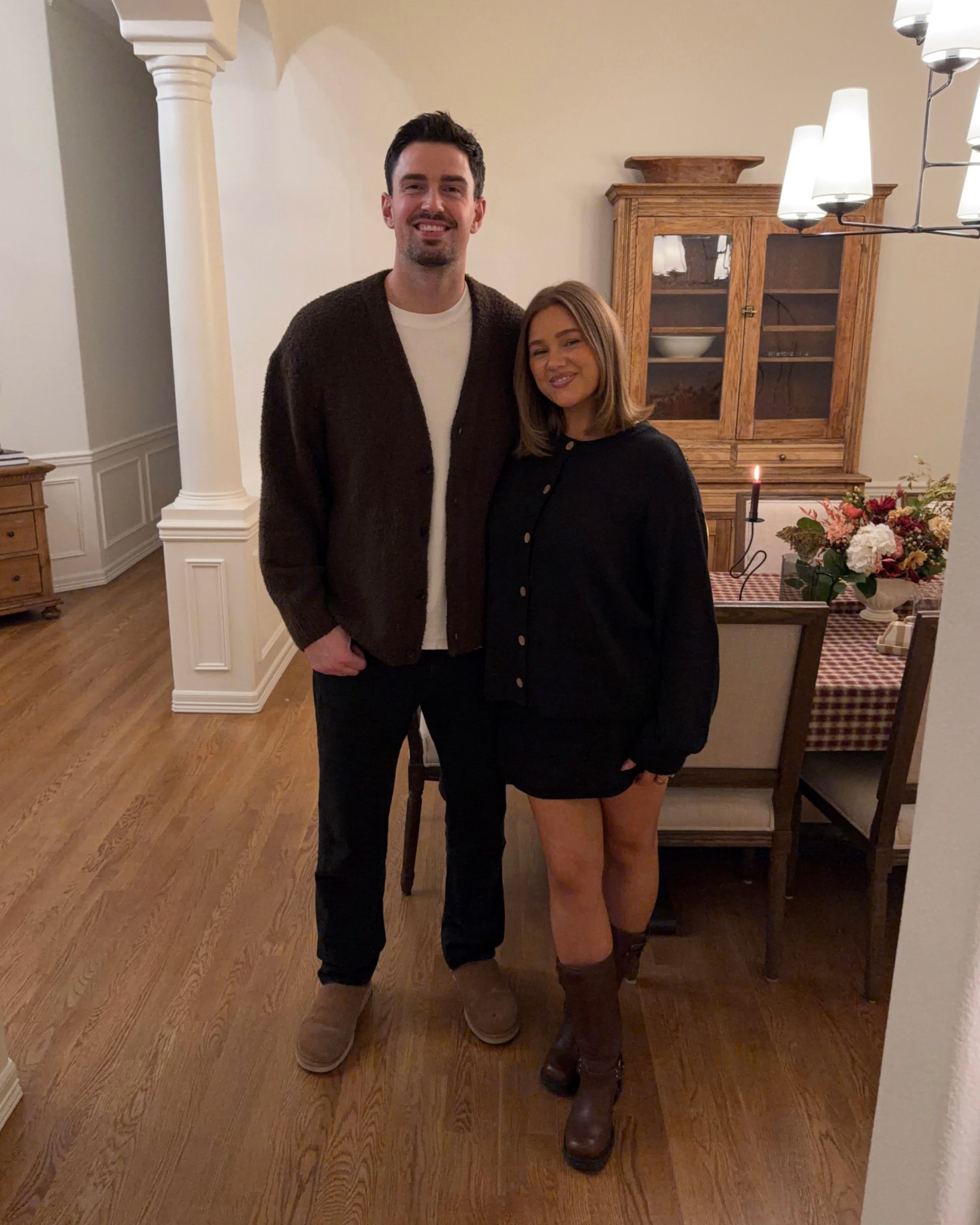 My set is low stock but half off I’m in a medium it runs big honestly a small would be fine!! Matt’s sweater is on sale too he’s in an XXL

#LTKCyberWeek #LTKMens #LTKGiftGuide