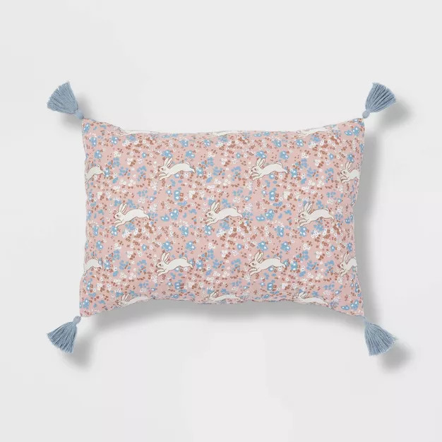 Leaping Bunnies Lumbar Throw Pillow - Threshold™ | Target