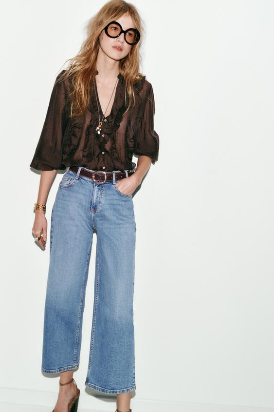 RUFFLED BLOUSE | Zara US