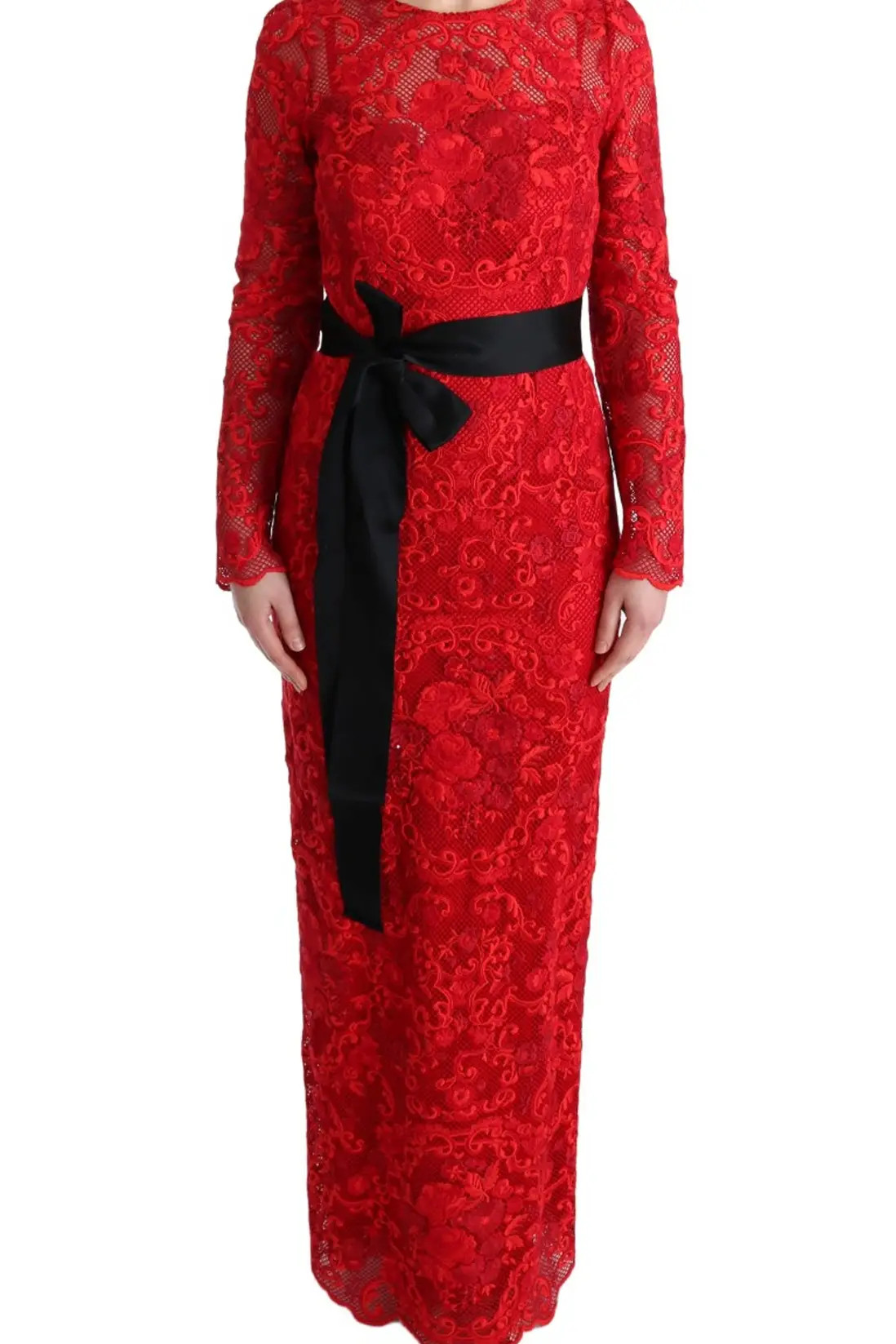 Dolce & Gabbana Dolce Gabbana Red Lace Maxi Dress | Debenhams | Debenhams UK