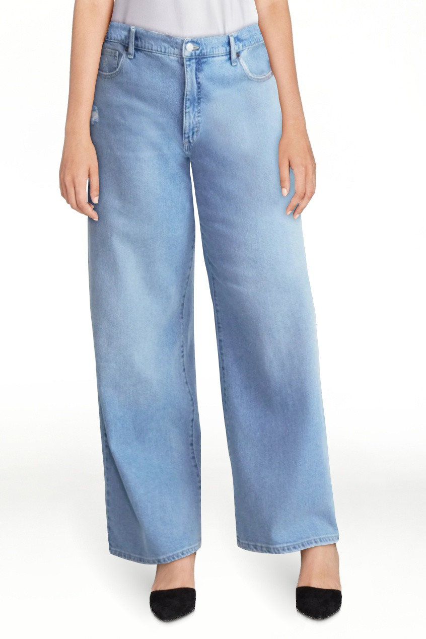 Scoop Women’s and Women’s Plus Baggy Wide Leg Jeans, Sizes 0-26 | Walmart (US)