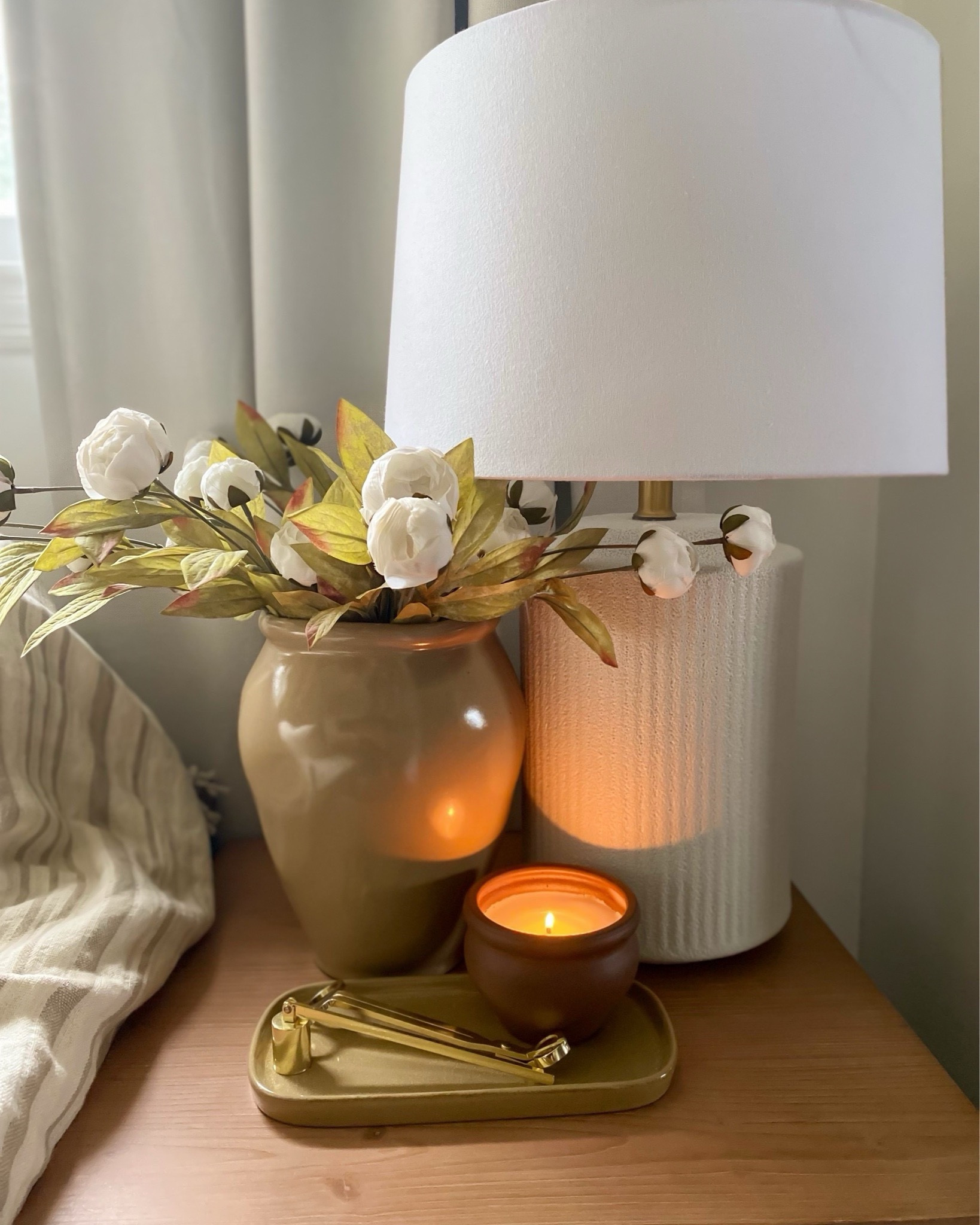 Cream Peonies Back In Stock ✨ Favorite vases and Spring Stems, centerpiece, side table decor, table lamp, wicker vase, table runner, mcgee & co, footer, wooden tray

#LTKHome #LTKSeasonal #LTKSpringSale