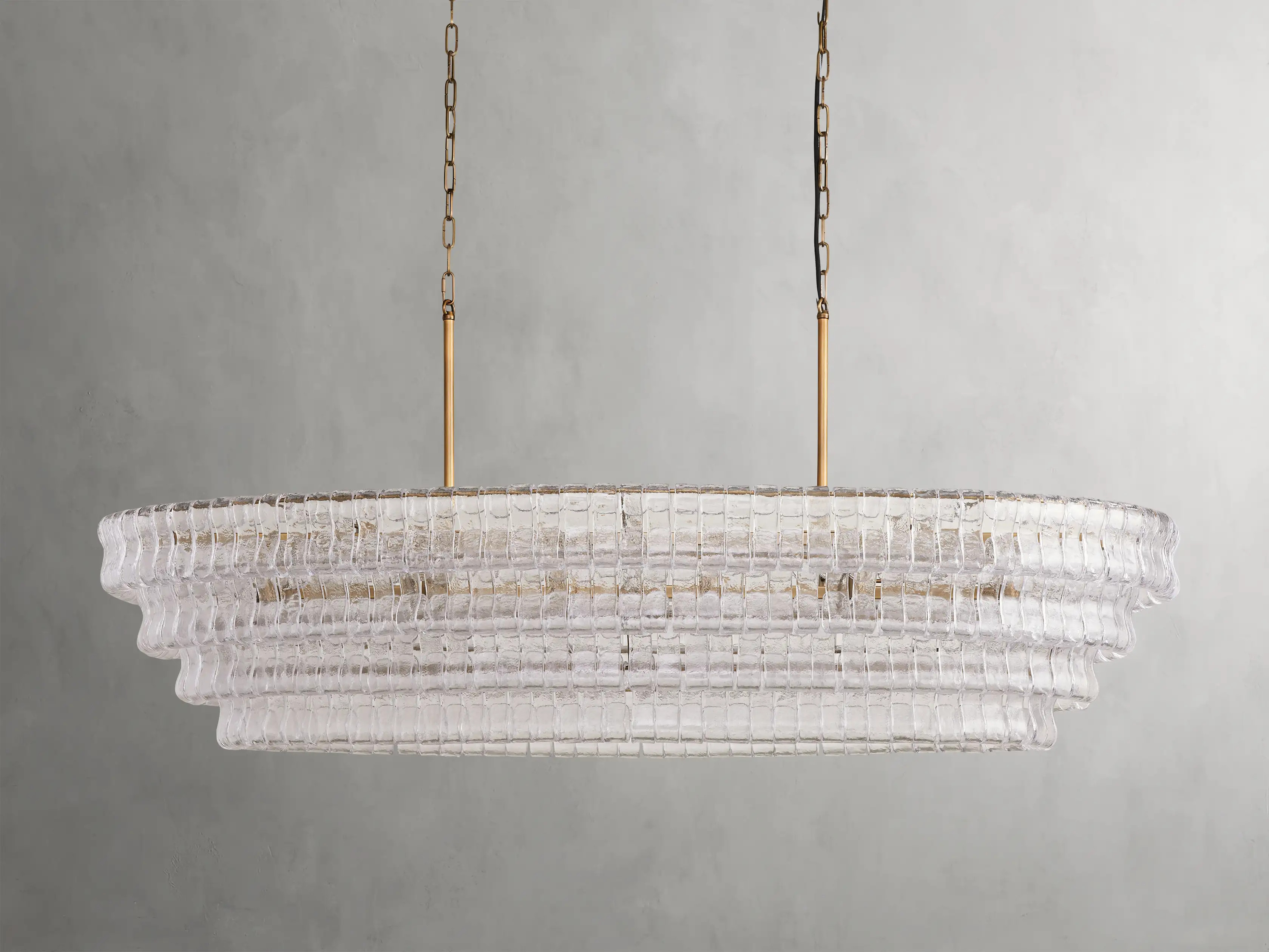 Ghiaccio Oval Chandelier | Arhaus