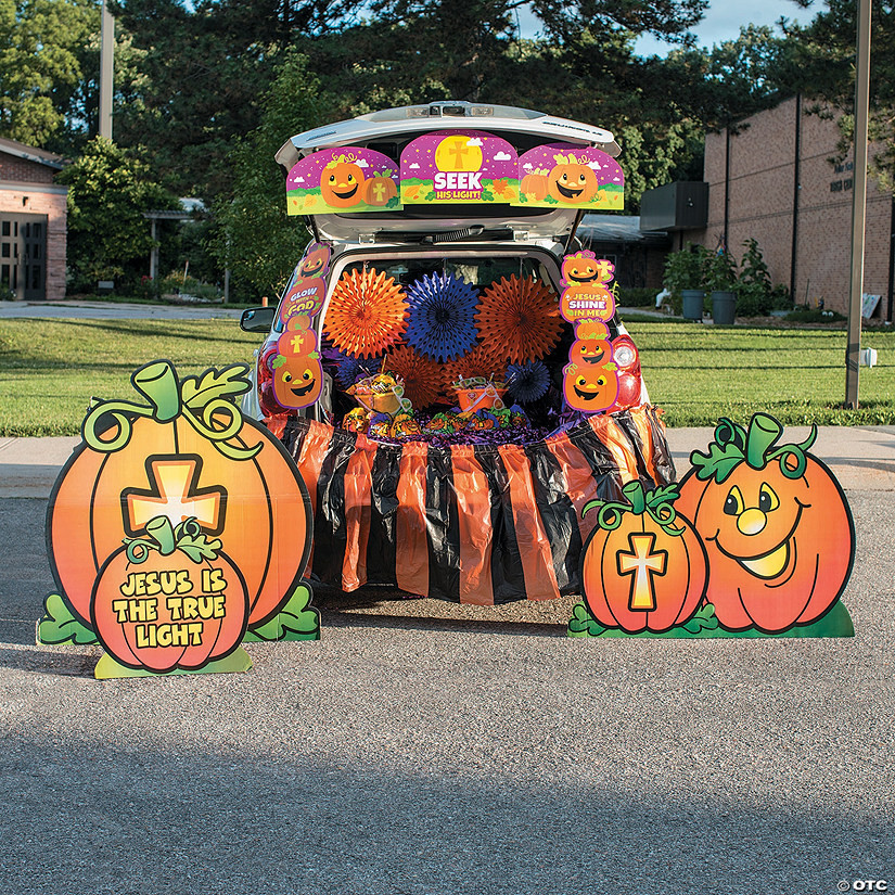 Christian Pumpkin Trunk-or-Treat Grand Decorating Kit - 35 Pc. | Oriental Trading Company