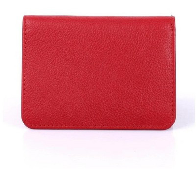 Karla Hanson Women's RFID Leather Card Holder Wallet - Red | Target