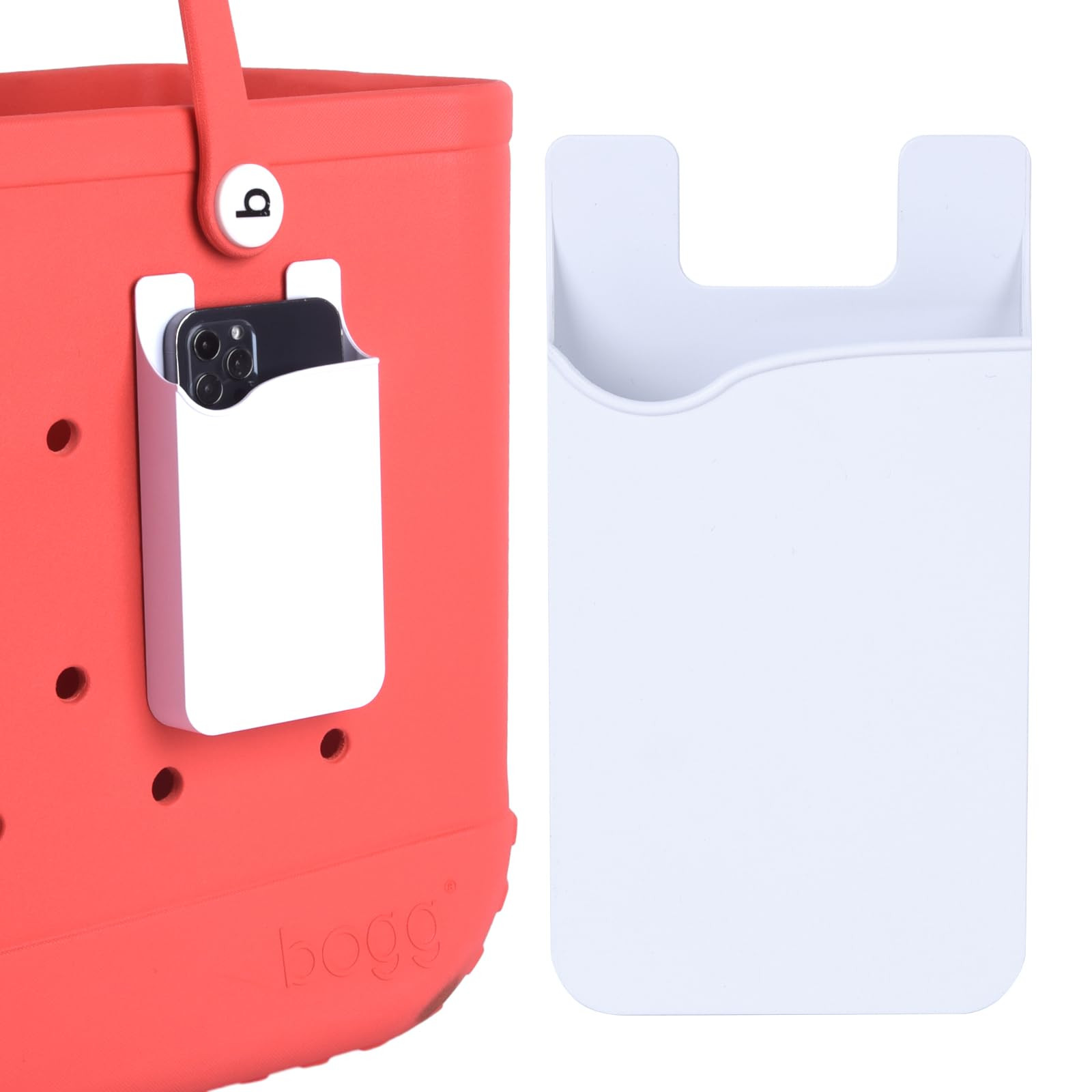 Phone Holder for Bogg Bag, Accessories for Beach Tote, Universal Hard ABS Plastic Phone Case Hold... | Amazon (US)