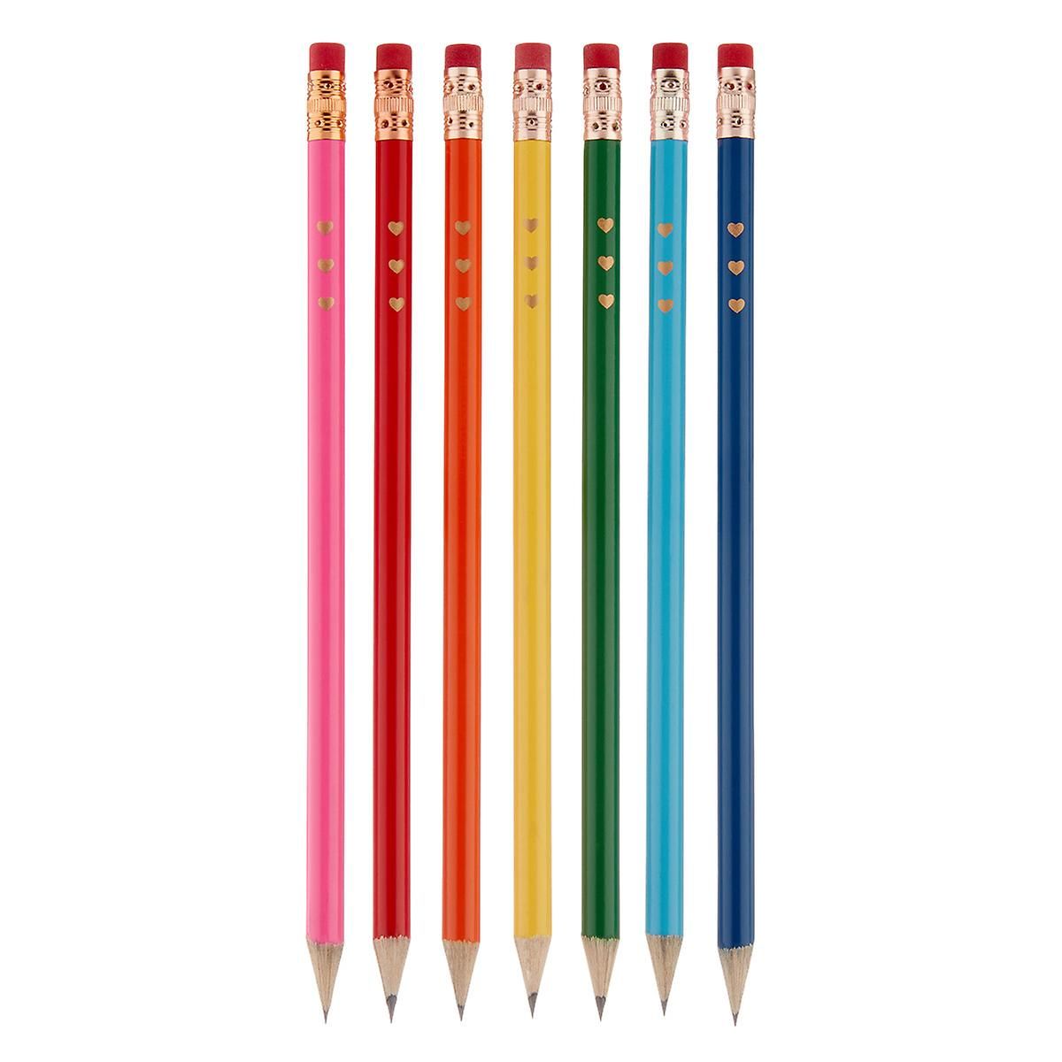 All You Need is Love Pencils Pkg/7 | The Container Store