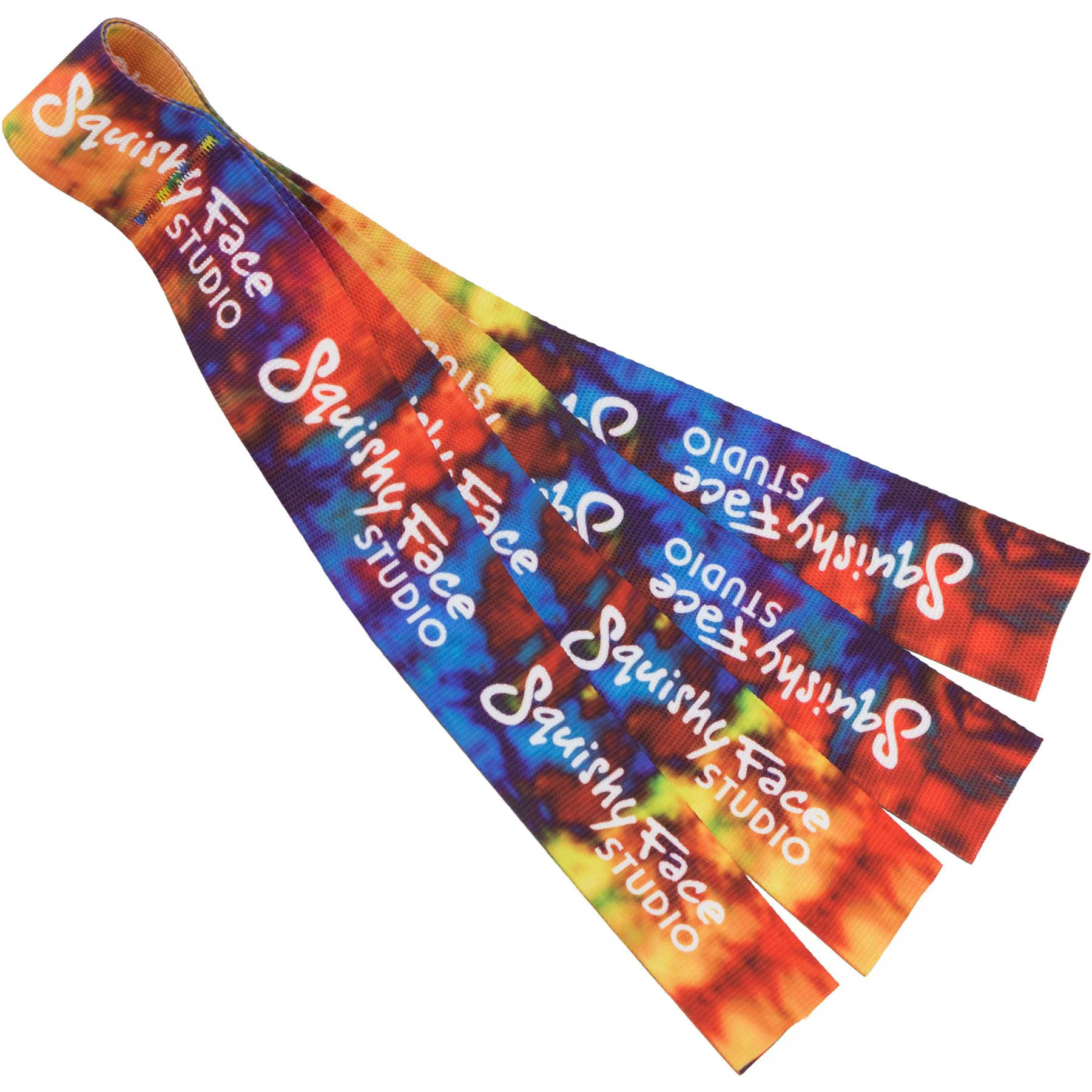 Squishy Face Studio Flirt Pole Lure Replacement Dog Toy, Rainbow Tie Dye | Chewy