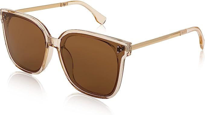FEISEDY Oversized Retro Square Polarized Sunglasses Womens Mens Trendy Shades UV400 B2901 | Amazon (US)