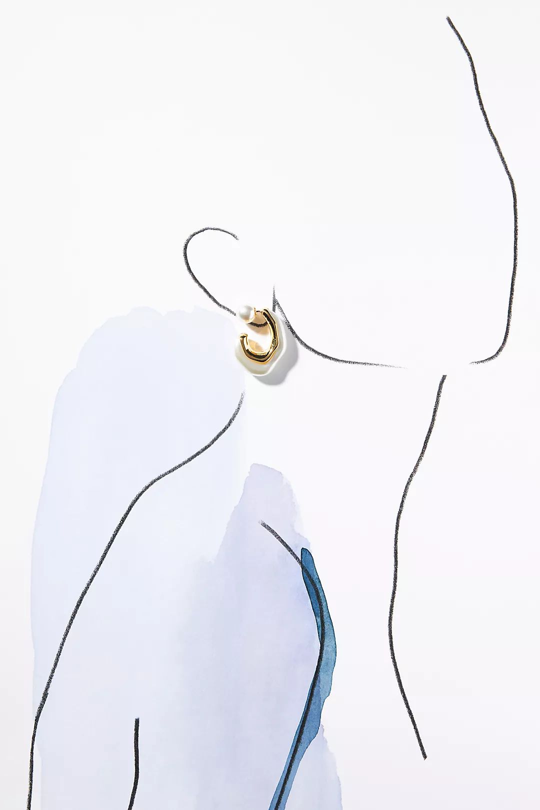 Pearl Hoop Earrings | Anthropologie (US)