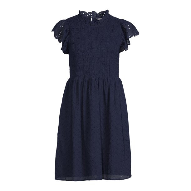 Time and Tru Women's Smocked Dress - Walmart.com | Walmart (US)