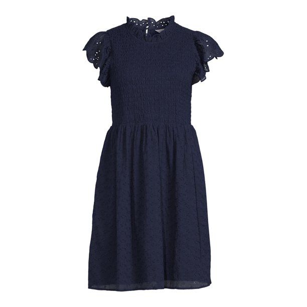 Time and Tru Women's Smocked Dress - Walmart.com | Walmart (US)