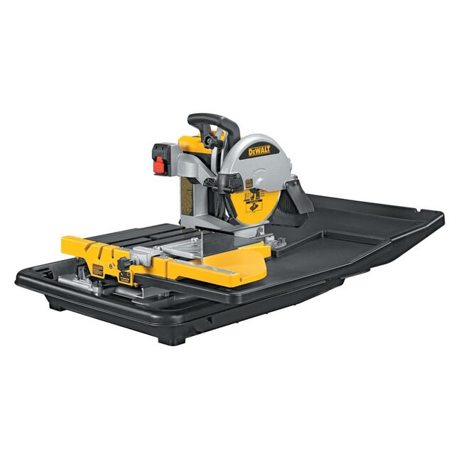DEWALT  10-in 15-Amp Wet Tabletop Sliding Table Tile Saw | Lowe's