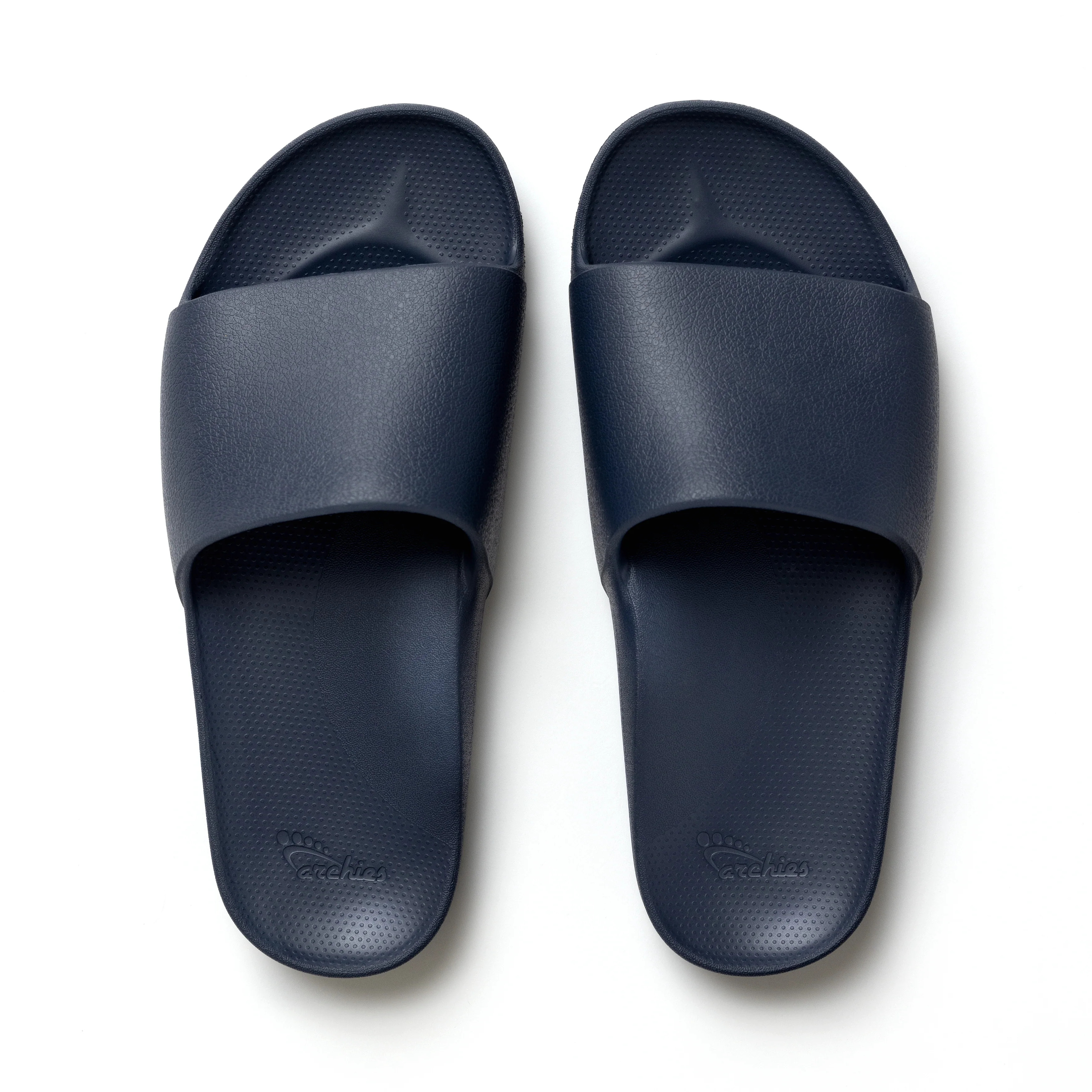 Arch Support Slides - Classic - Navy | Archies Footwear US