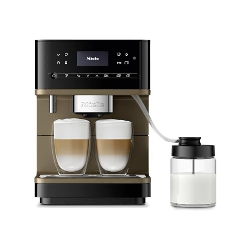 Miele CM 6360 MilkPerfection Automatic Coffee Machine - OneTouch for Two, AromaticSystem, 8 individual profiles, DoubleShot, WiFi-compatible, LED lighting, in Obsidian Black BronzePearl Finish | Amazon (US)