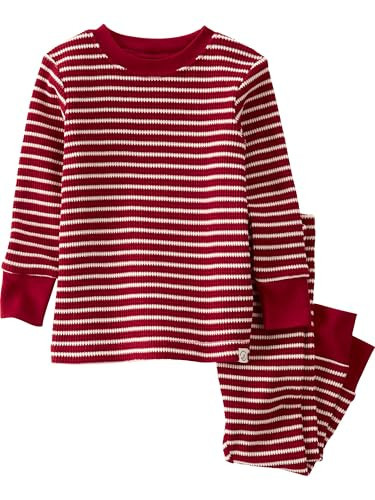 little planet by carter's Neutral 2-piece Pajamas made with Organic Cotton, Red Stripes, 18M | Amazon (US)