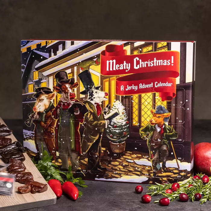 Jerky Advent Calendar - Cow Carolers | Man Crates