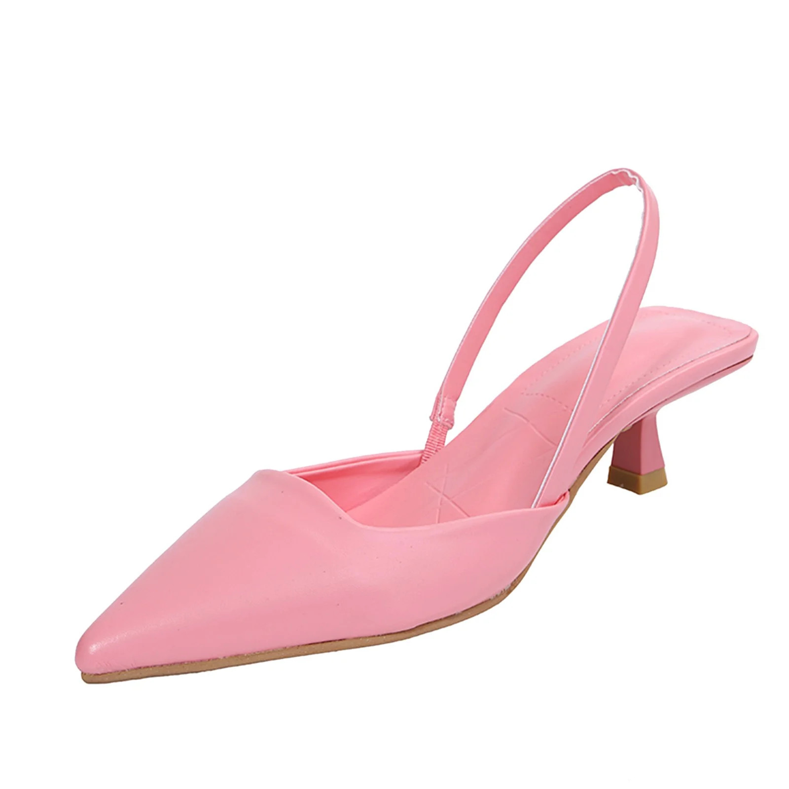 Pimfylm Gold Heels For Women Women's Pumps with Kitten Heels - Comfort Pointed Toe Dress Shoes Pi... | Walmart (US)