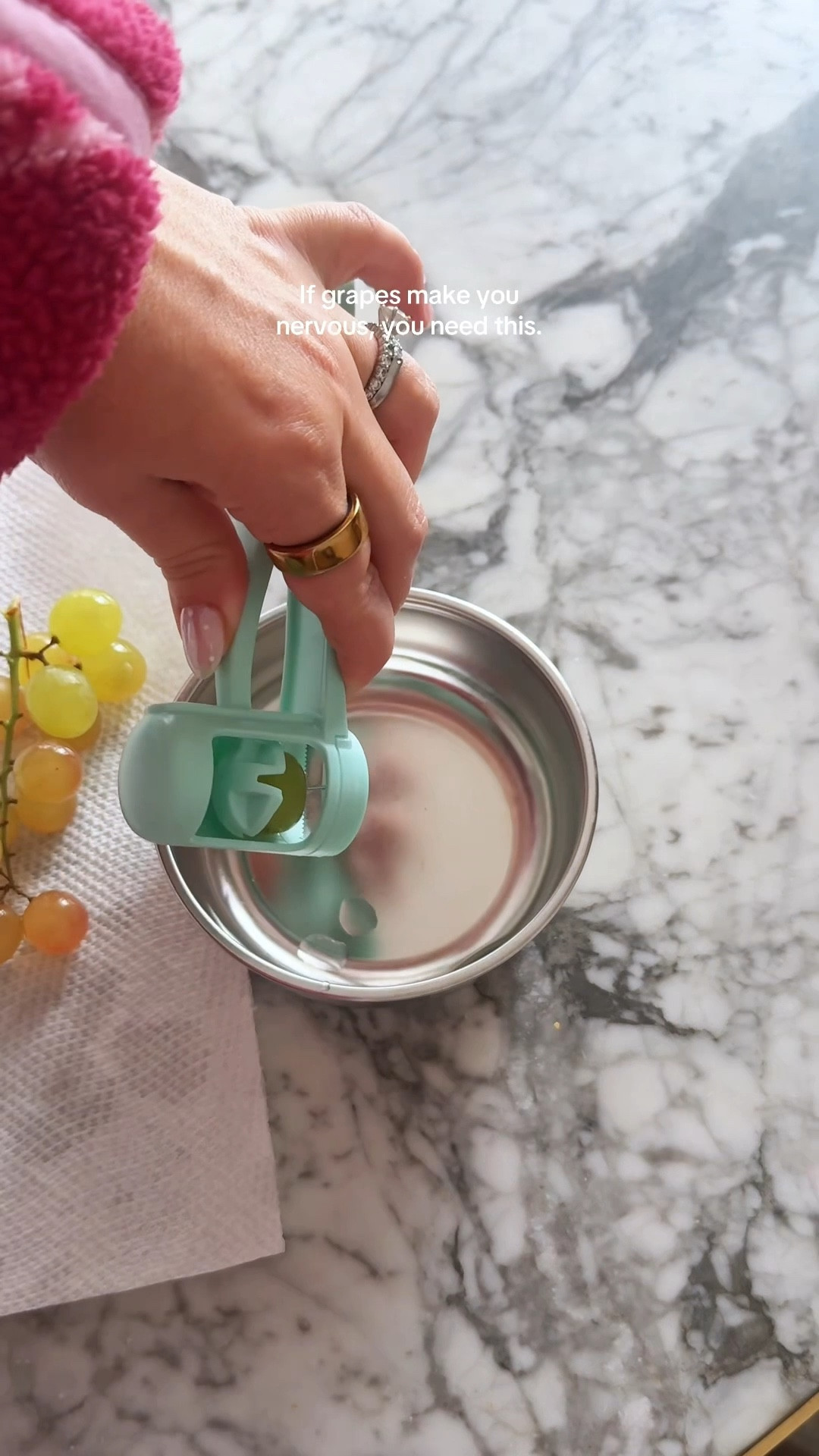 If grapes make you nervous, this toddler grape cutter is a must. It slices grapes evenly in seconds, helping reduce choking risk and making snack prep faster and safer. No knife, no stress — just an easy, everyday tool for parents of toddlers and young kids.

toddler grape cutter, grape slicer for toddlers, baby fruit cutter, toddler snack essentials, choking hazard prevention tool, toddler feeding tools, baby led weaning accessories, mom must have baby items, safe toddler snacks, kitchen tools for parents


#LTKFindsUnder50 #LTKKids #LTKSaleAlert