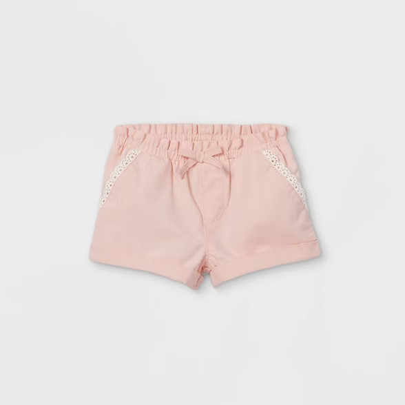 OshKosh B'gosh Toddler Girls' Woven Pull-On Shorts - Pink | Target