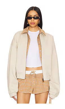 Lovers and Friends Rhode Jacket in Taupe Brown from Revolve.com | Revolve Clothing (Global)