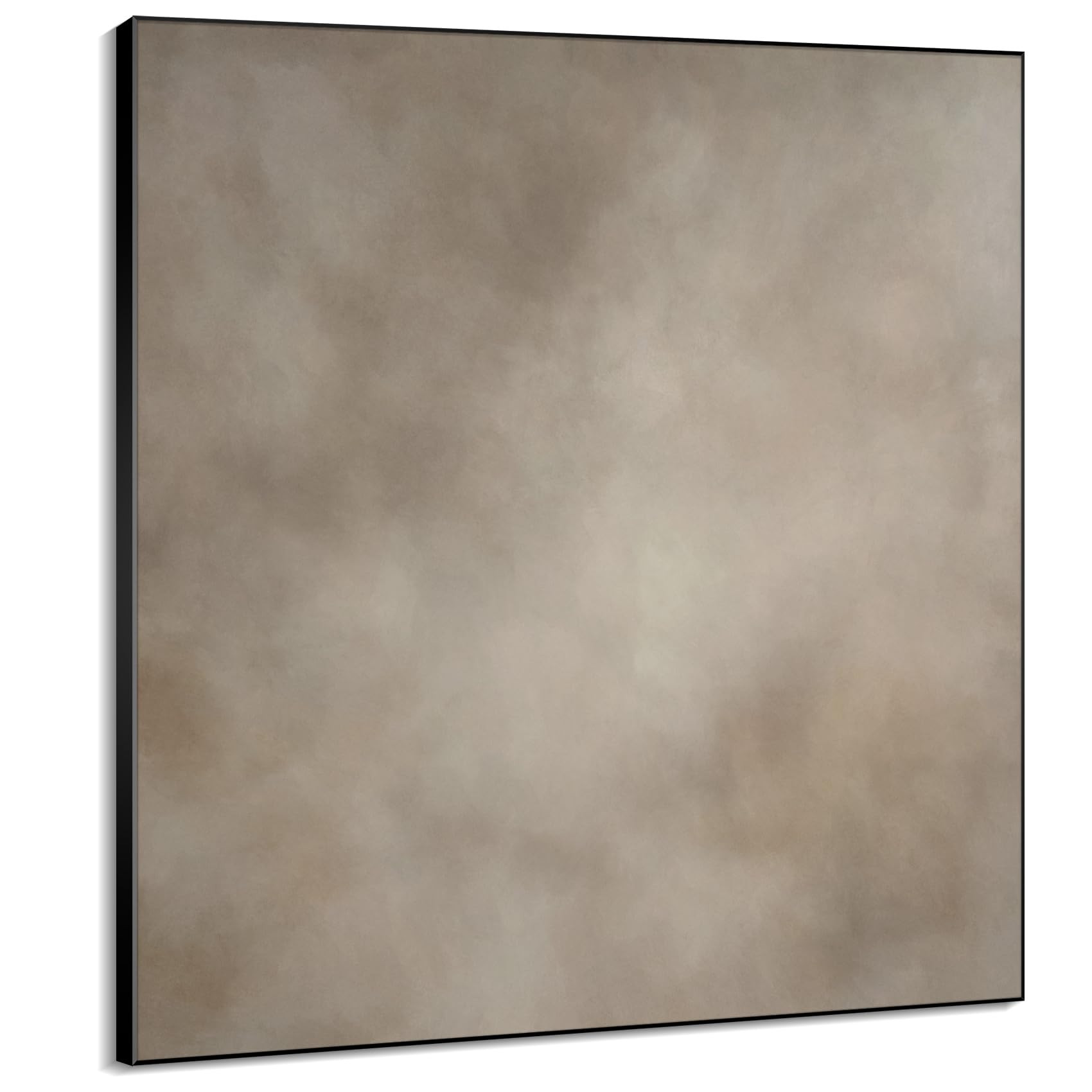 46"x46" XL Framed Wall Art - Abstract Beige and Taupe Marble Effect (Frame Assembly Required) | Amazon (US)