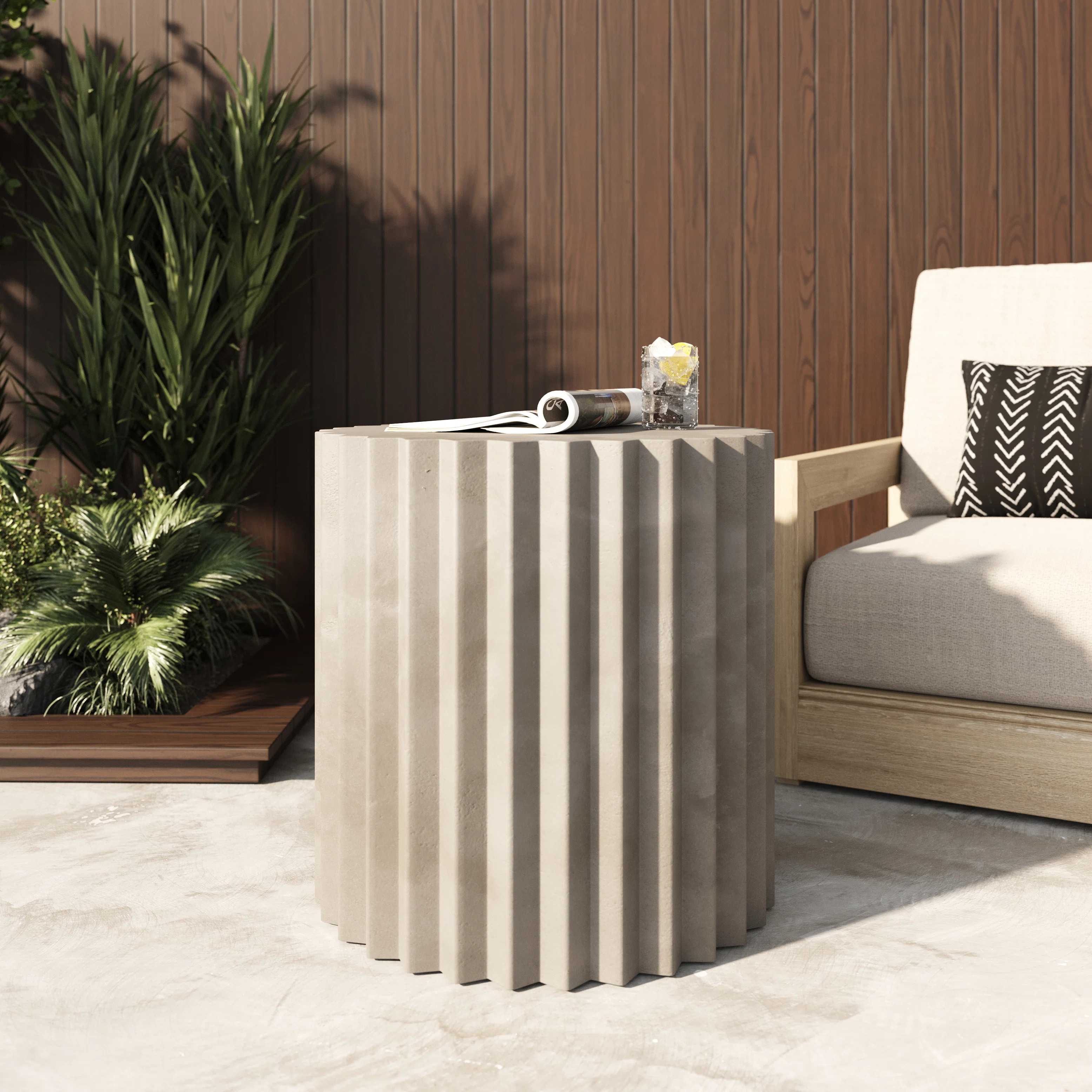 Latitude Run® Evadale - Modern Concrete End Table & Reviews | Wayfair | Wayfair North America