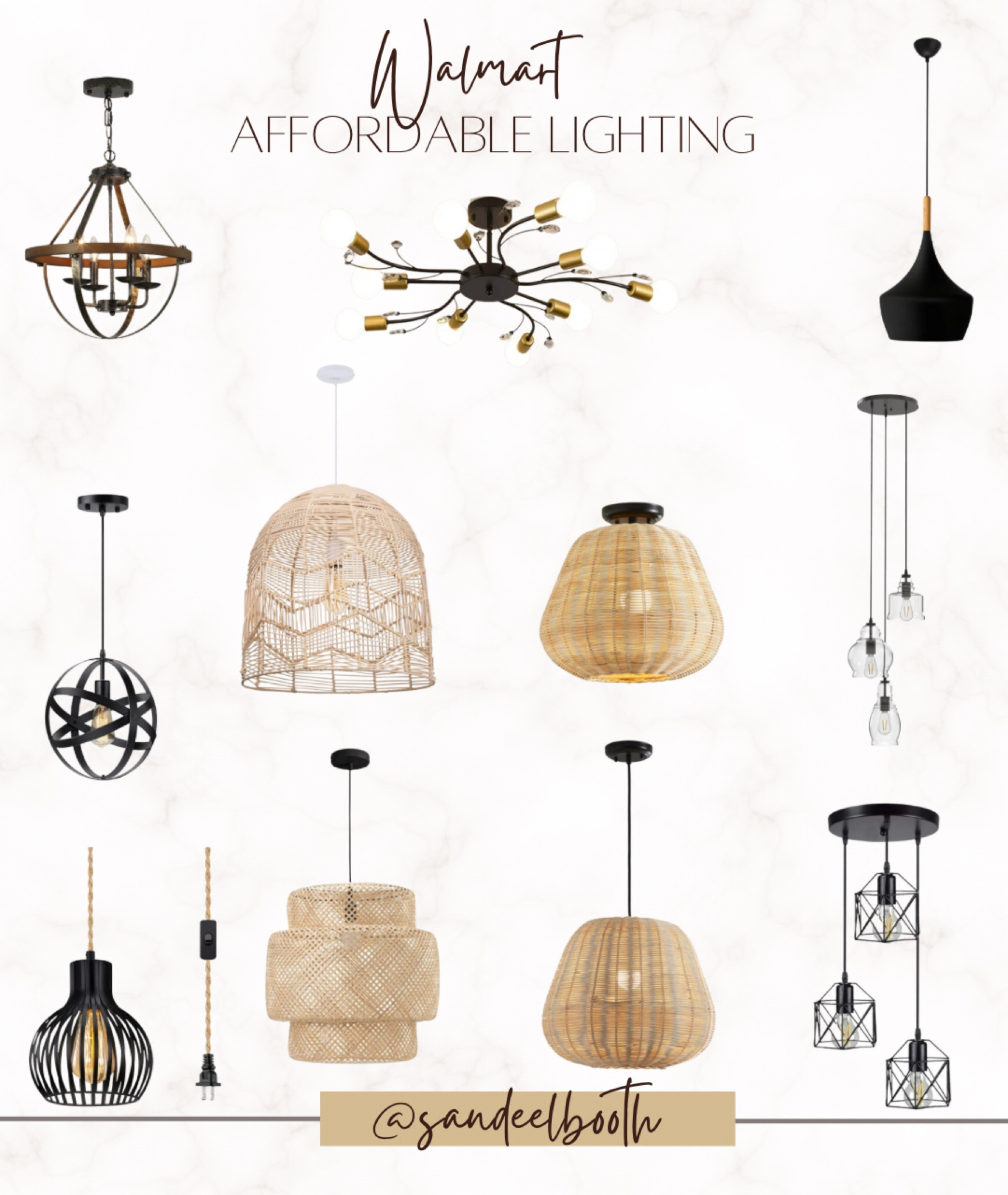 Change out your lighting with these fabulous lighting options from Walmart. 

#LTKunder50 #LTKhome #LTKunder100