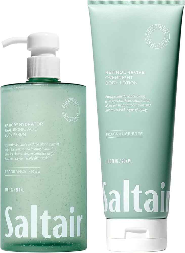 Saltair HA Body Serum & Retinol Revive Lotion Bundle | Hydrating | 2 Pc | Amazon (US)