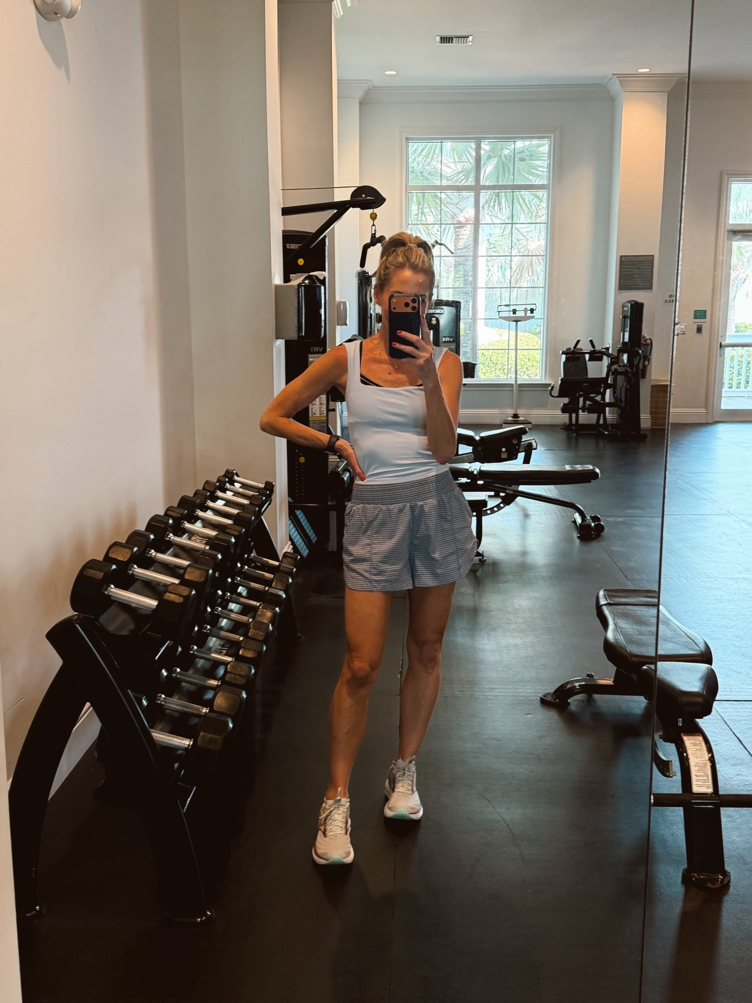 Linked up what I could. Working out while hubs is in a meeting  