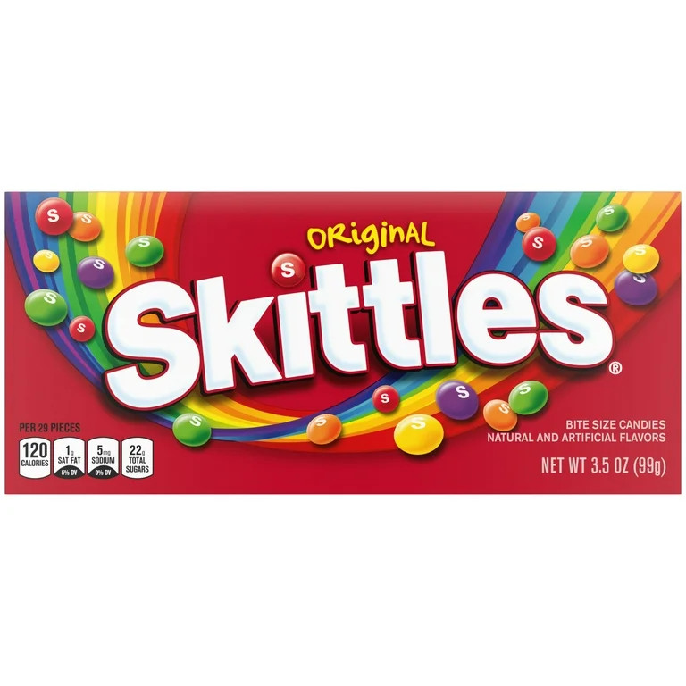 Skittles Original Chewy Candy Theater Box - 3.5 oz Box | Walmart (US)
