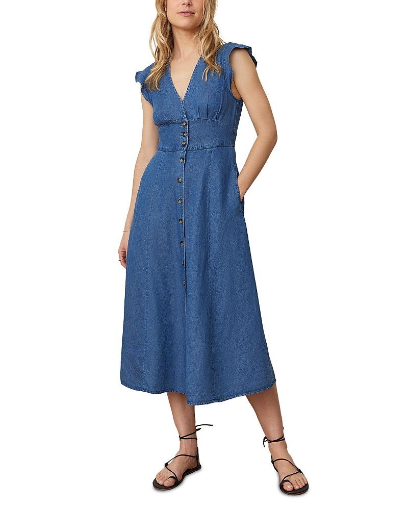 Marine Layer Camila Flutter Sleeve Midi Dress | Bloomingdale's (US)