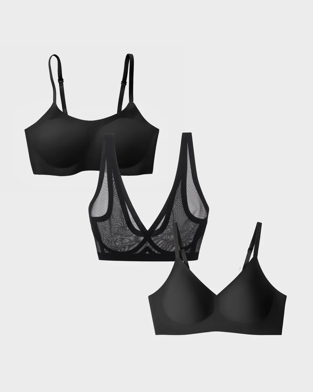 Black Bra 3-Pack: Spend 100$ Free Shipping | EBY (US)