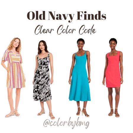 Old Navy Dresses for Clear Color Codes

Get the colors pictured. 

Clear Winter
Clear Springg