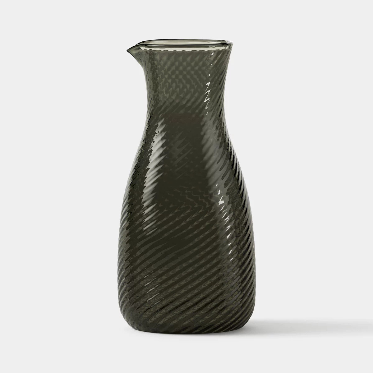 67.6 fl oz Glass Swirl Pitcher Green - Threshold™ | Target