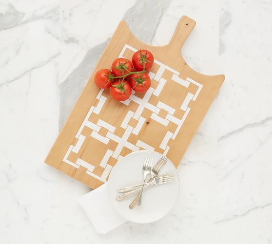COCOCOZY x etúHOME Square Link Handcrafted Reclaimed Wood Serving Board | Pottery Barn (US)