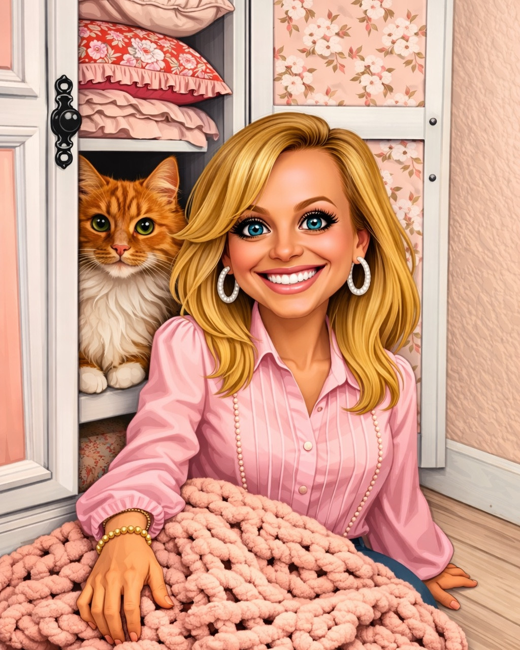 Look at how cute the AI Caricature image came out, they even added my cat in the photo !  
Hi I’m Jen. 
Thanks for following along on LTK and Instagram. I love all things pink, florals, and beautiful home décor. More fashion content is coming this year—stay tuned! Message me anytime for ideas or tips.



#LTKHome #LTKActive #LTKOver40