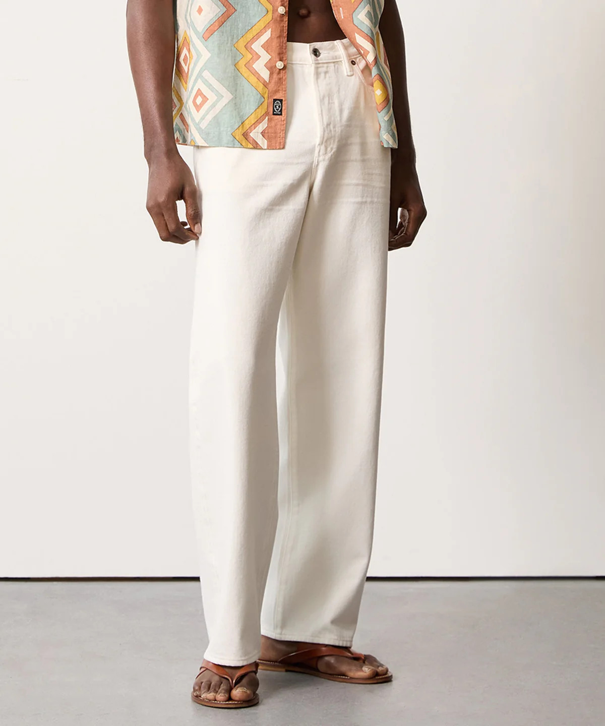 Relaxed Selvedge Jean in White Wash | Todd Snyder