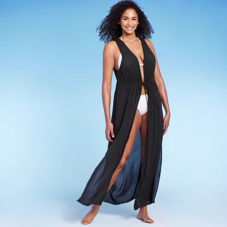Women's Sleeveless Cover Up Maxi Duster - Kona Sol™ | Target