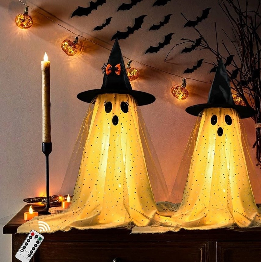 Love these light up ghosts for Halloween! They were easy to assemble too! 

#LTKHalloween #LTKHome #LTKSeasonal