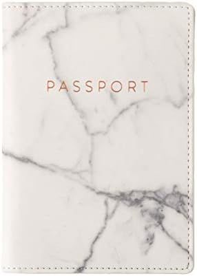 Eccolo World Traveler Travel Passport Cover Case with Storage Pocket, Marble, 6.4X4 | Amazon (US)
