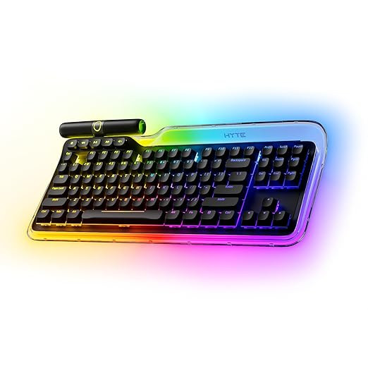 HYTE Keeb TKL - Modern Human Interface - Customizable Tenkeyless Wired Crystal Bubble RGB Gasket ... | Amazon (US)