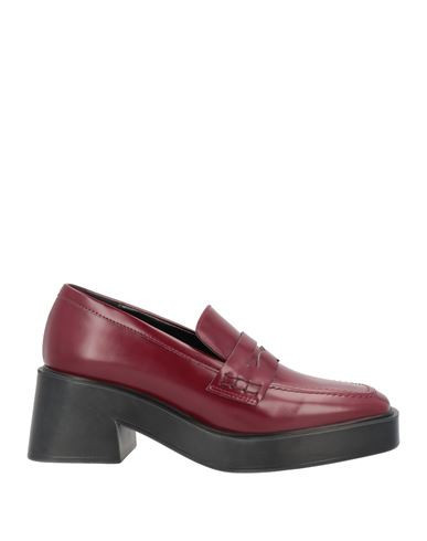 Lorenzo Mari Woman Loafers Burgundy Size 10 Textile fibers | YOOX (US)