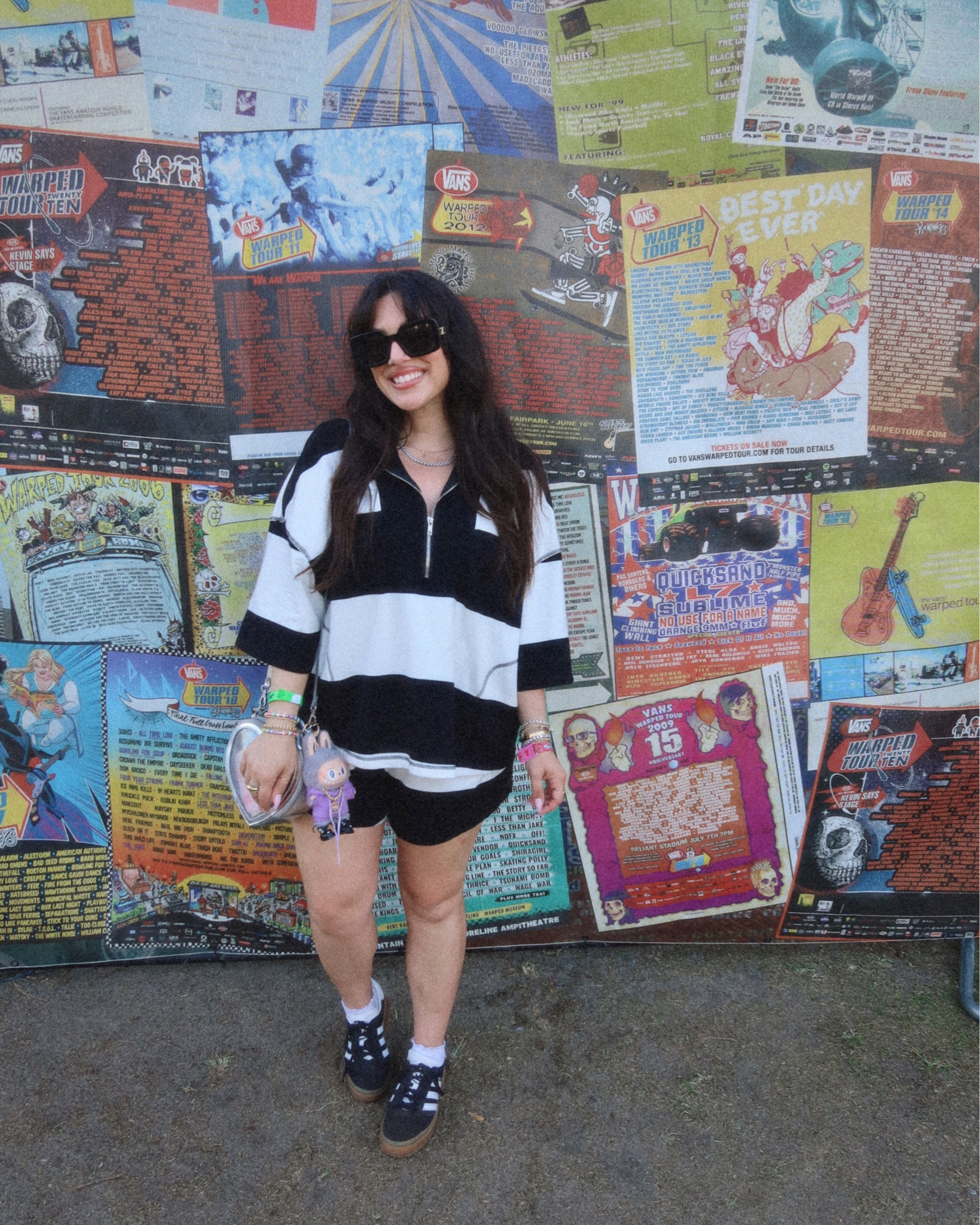 warped tour 2025 outfit of the day 🖤 so fun putting together an emo girl vibe for myself so many years later. this set is so cute + i’ll 100% wear it again. comes in so many fun colors + is under $50!! 

#LTKFindsUnder50 #LTKStyleTip #LTKTravel