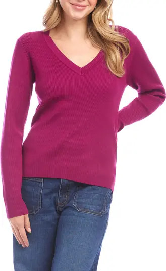 Rib V-Neck Sweater | Nordstrom