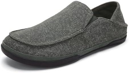 OLUKAI Moloa Hulu Men's Wool-Blend Slippers, Soft & Heathered Knit Slip On Shoes, Suede Leather F... | Amazon (US)