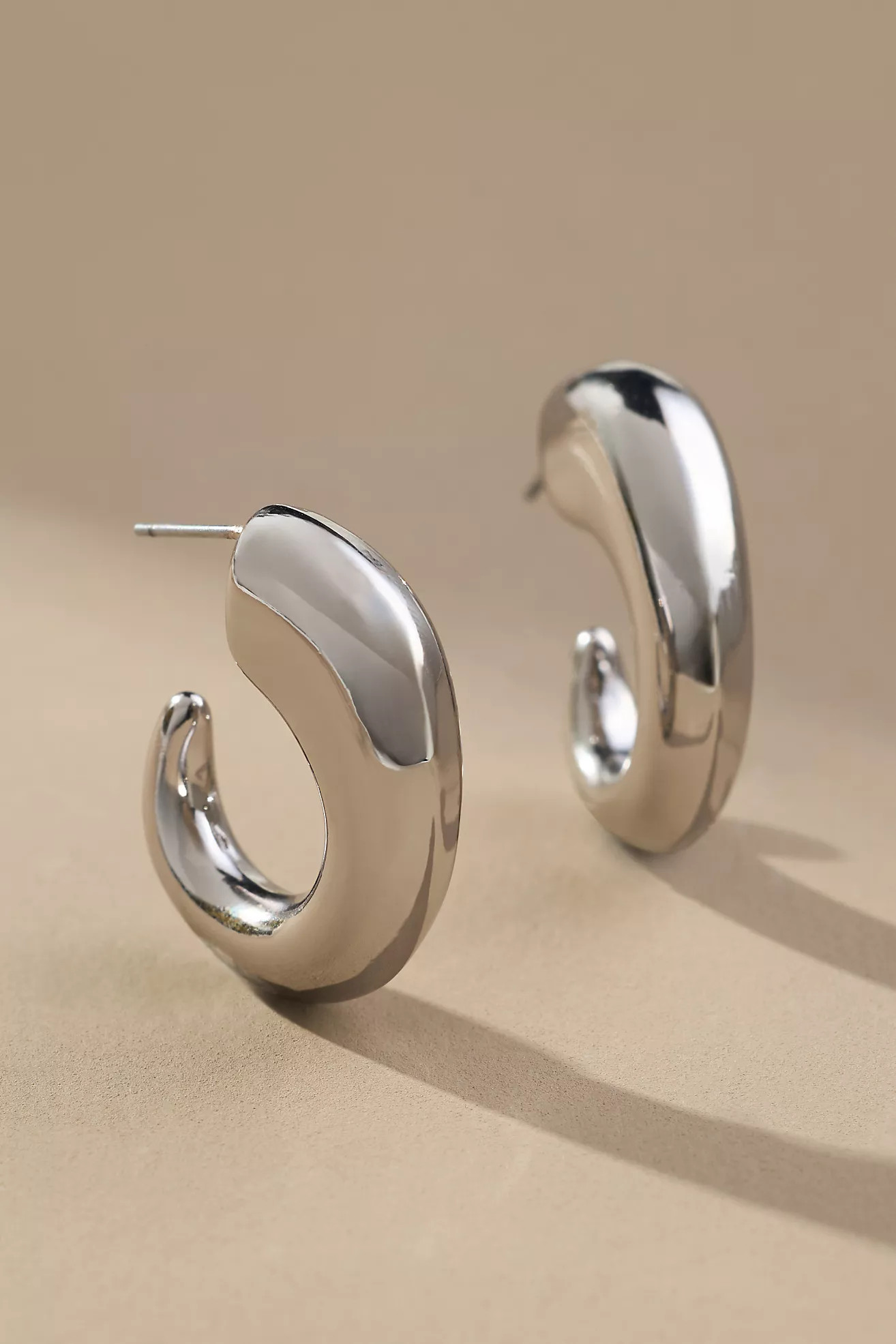 Bean Huggie Hoop Earrings | Anthropologie (US)