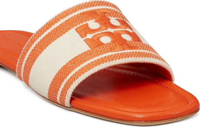 Double T Jacquard Slide Sandal (Women) | Nordstrom