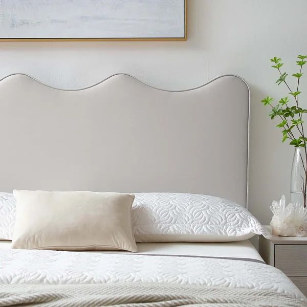 Ceceila Velvet Upholstered Panel Headboard | Wayfair North America