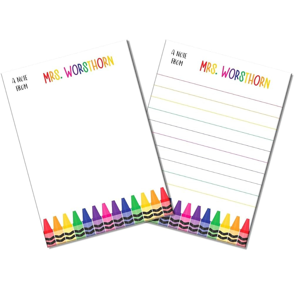 Notepad Gifts for Teachers, Set of 2 Small Notepad 5"x7", Use as a To Do List Pad or Memo Pad, Co... | Amazon (US)